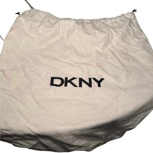 DKNY Beige Satchel with Gold Accents - Picture 16 of 16